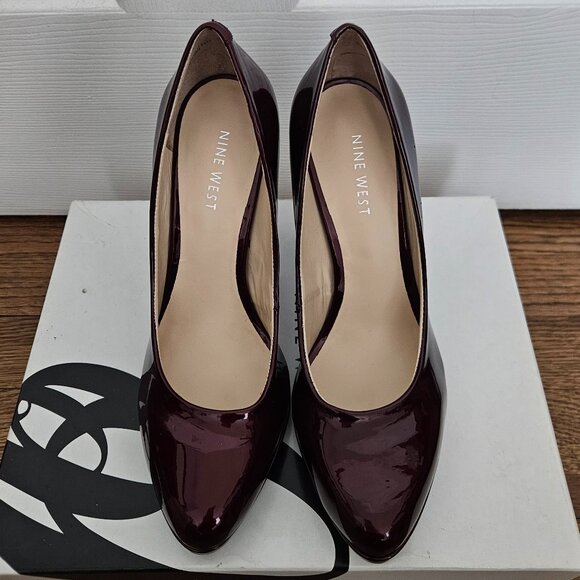 Nine West Rocha Red Patent Leather Heels | Size 6 | NEW - Picture 5 of 7